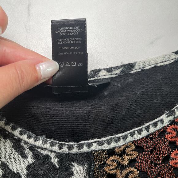 Ali Miles Abstract Print Tunic Sweater Womens 2X Plus Art to Wear Multicolor EUC - Picture 4 of 11